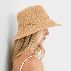 Hat Attack Women's Packable Raffia Bucket Hat